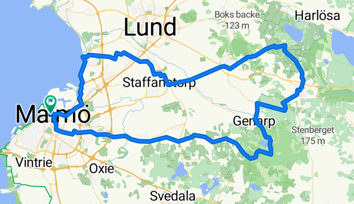 Route in Malmo1
