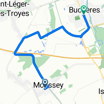 Rue des Clos, Moussey to Route de Maisons Blanches, Buchères