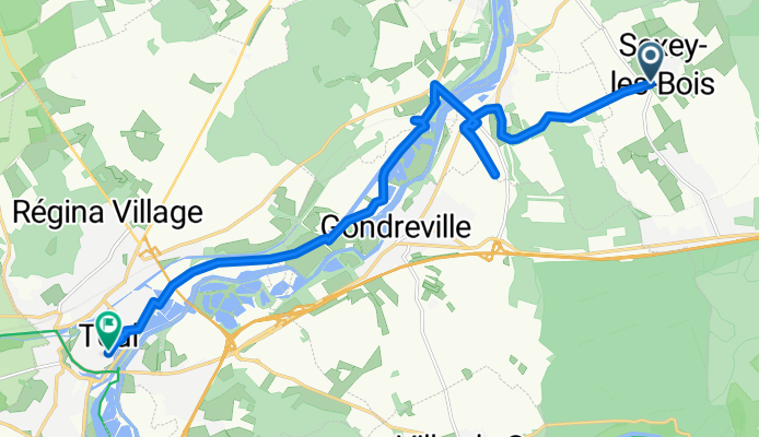 Grande Rue, Bois-de-Haye à GR 703 - Sentier Historique de Jeanne d'Arc, Toul