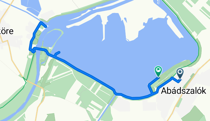 Kossuth Lajos utca, Abádszalók - Feltáró út, Abádszalók