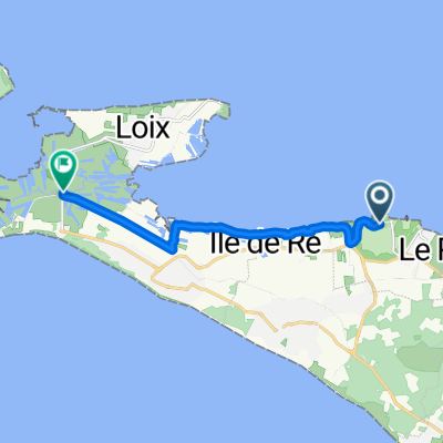 Rue Émile Atgier, Saint-Martin-de-Ré to Route de Loix, La Couarde-sur-Mer