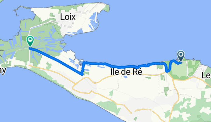 Rue Émile Atgier, Saint-Martin-de-Ré to Route de Loix, La Couarde-sur-Mer