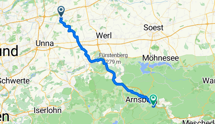 Von Bönen bis Arnsberg-Rumbeck