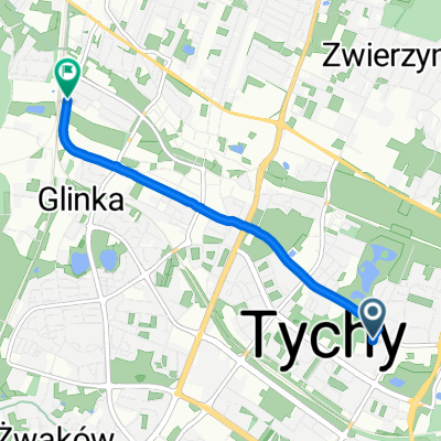 G Fitelberga, Tychy do Dworcowa, Tychy