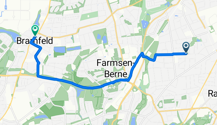 Treptower Straße 37B nach Bramfelder Chaussee