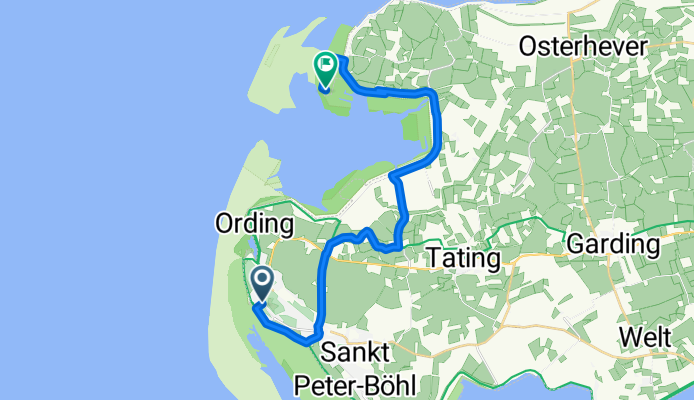 Zur Dünenbake, Sankt Peter-Ording nach Leuchtturm, Westerhever