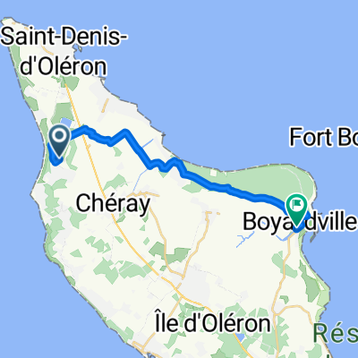 Chemin de l'Achenau, Saint-Georges-d'Oléron nach Rue du Phare, Saint-Pierre-d'Oléron