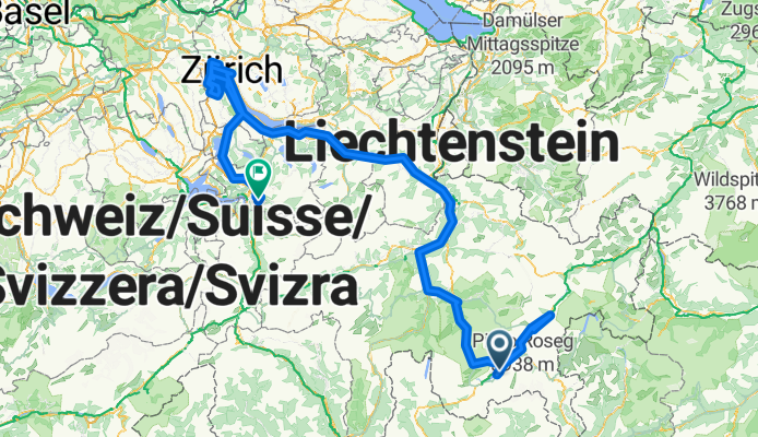 Sils/Segl Maria nach Ringstrasse, Stoos SZ