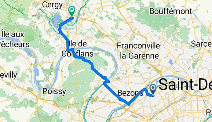 Rue Victor Hugo, Colombes à Cergy