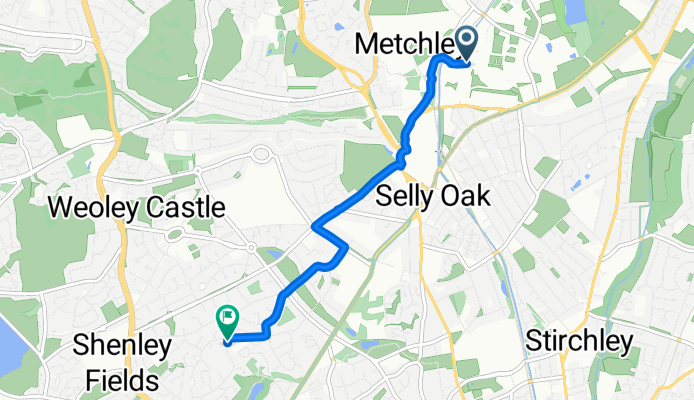 Westgate, Birmingham to St Denis Road, Birmingham