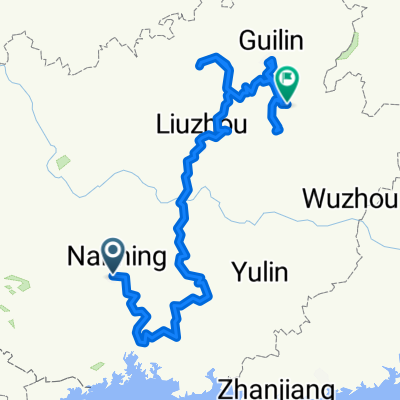 Route to 阳朔县 GJRV