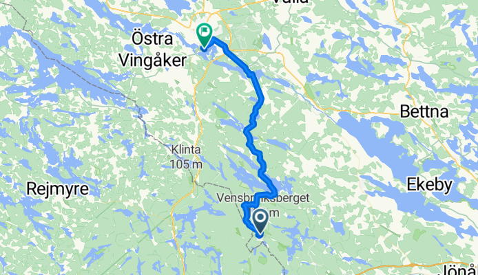 Kila Skogsby Nygården nach Stora DJULÖ