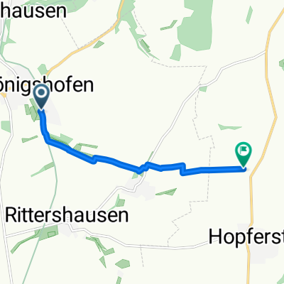 Rosengarten, Gaukönigshofen nach St 2269, Ochsenfurt