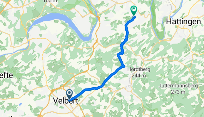 Oststraße, Velbert nach Turmstraße, Hattingen