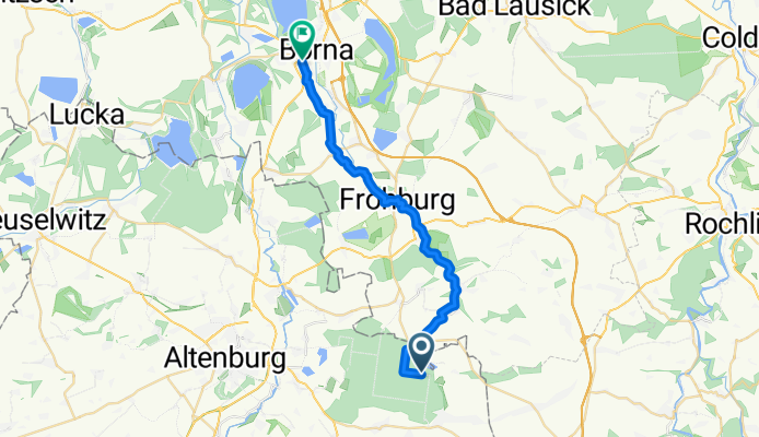 Langenleuba-Niederhain nach Kantstraße, Borna