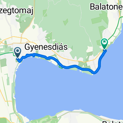 Erzsébet királyné útja, Keszthely - 71-es főút, Balatongyörök