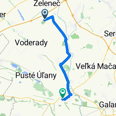 Cesta 1283, Voderady až Slnečná ulica, Sládkovičovo