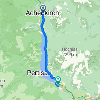 Untere Dorfstraße, Achenkirch nach Planbergstraße, Eben am Achensee