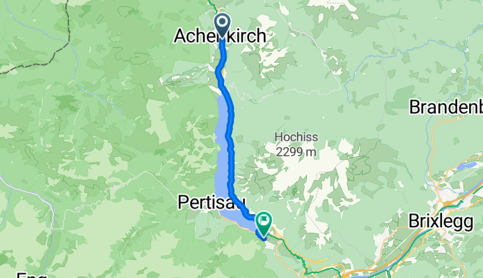 Untere Dorfstraße, Achenkirch nach Planbergstraße, Eben am Achensee