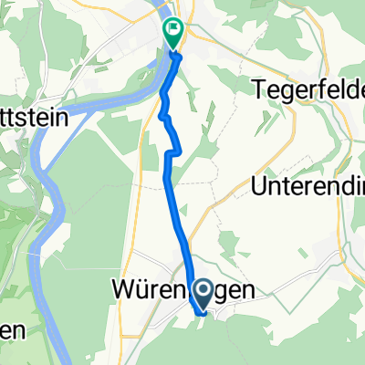 Baderweg, Würenlingen nach Badstrasse, Döttingen