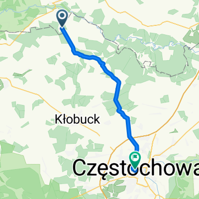Zalesiaki-Pieńki, Działoszyn do Jasna Góra, Częstochowa