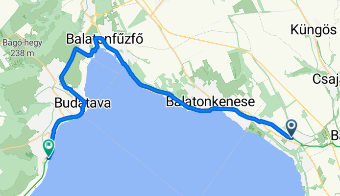 Árpád utca, Balatonakarattya - Kócsag utca, Balatonalmádi