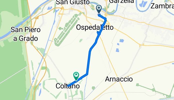 Via di Putignano Sant'Ermete, Pisa a Via Centro Rai, Pisa