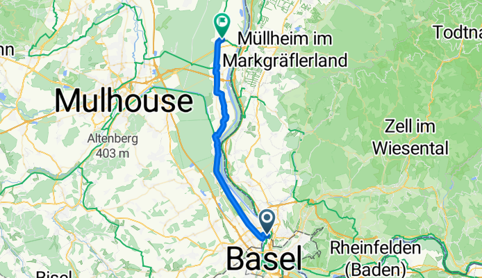 Von Weil am Rhein bis Bantzenheim