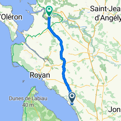 Rue Bel Air, Mortagne-sur-Gironde to Avenue de la Fosse aux Mats, Rochefort