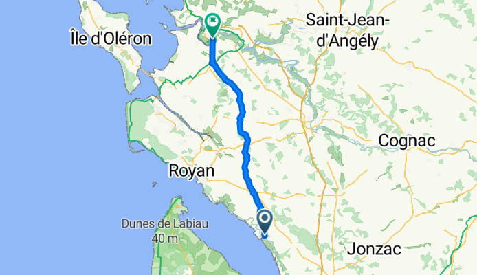 Rue Bel Air, Mortagne-sur-Gironde to Avenue de la Fosse aux Mats, Rochefort