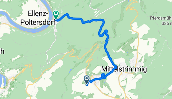 Liesenich nach Moselstraße, Beilstein