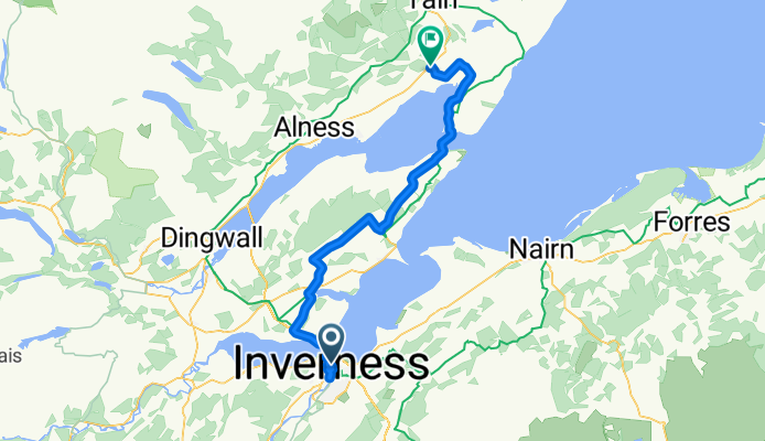 Innes Street, Inverness à A9, Invergordon
