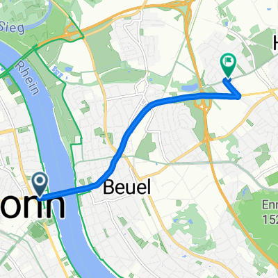 Friedrichstraße, Bonn nach Dorothea-Erxleben-Weg, Bonn