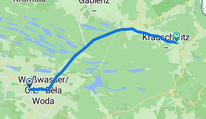 Route nach Wilhelmstraße, Krauschwitz