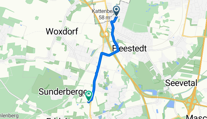 Mühlenweg, Seevetal nach Peperdiekshöhe, Seevetal