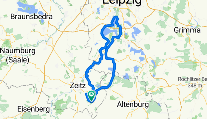 Route in Zeitz
