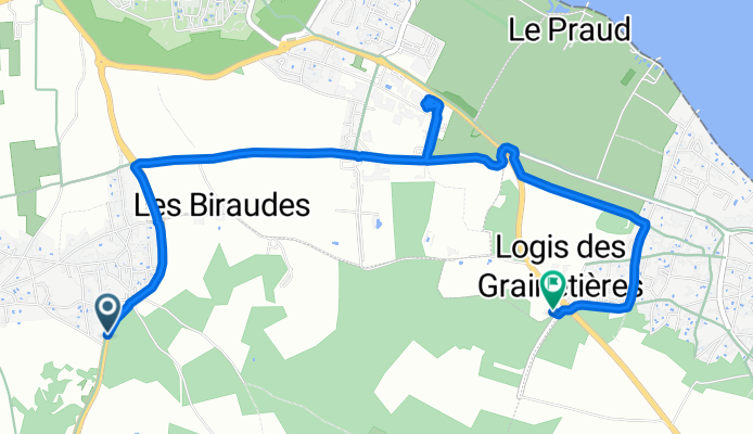 Route de Saint-Martin, Le Bois-Plage-en-Ré à D 735, La Flotte