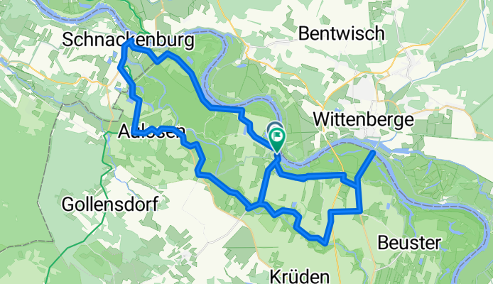 Route to Kirche Wahrenberg