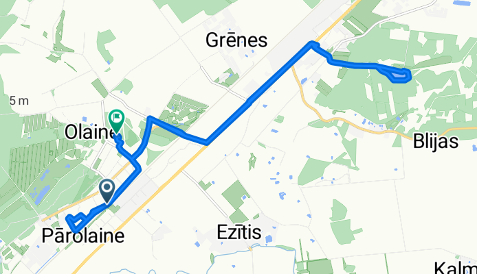 Stacijas iela, Olaine до Zeiferta iela, Olaine