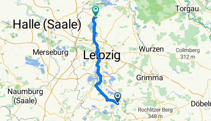 Bahnhofstraße, Borna nach Delitzsch, Delitzsch