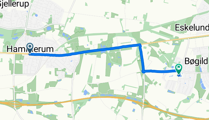 Landbrugsskolestien, Herning to VesterhÄb, Ikast