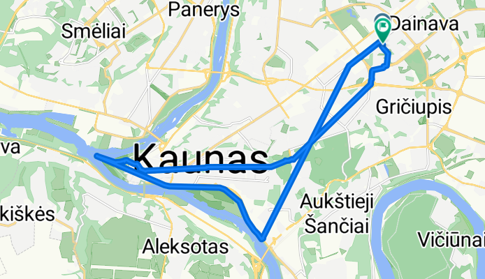 Partizanų gatvė to Partizanų gatvė