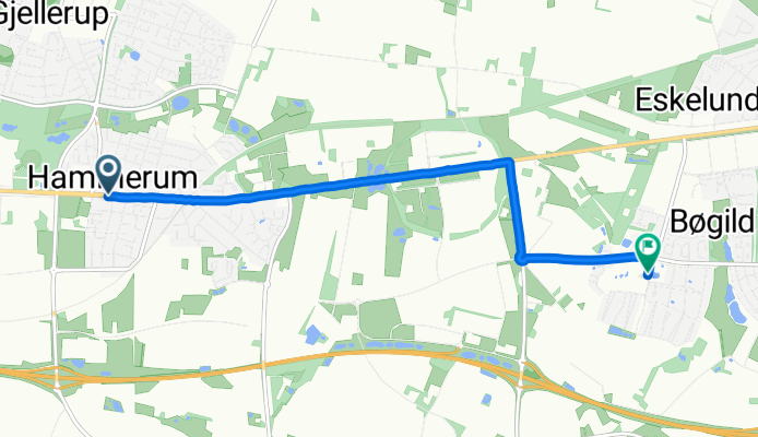 Hammerum Hovedgade, Herning to VesterhÄb, Ikast