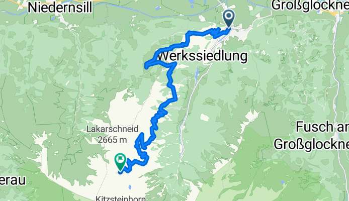 Kitzsteinhornplatz to Langwiedweg