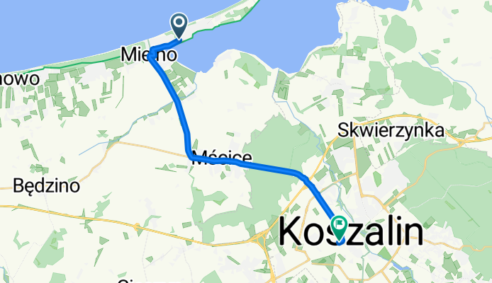 Bolesława Chrobrego, Mielno nach Kolejowa, Köslin