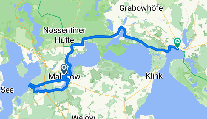 Malchow-Lenz-Malchow-Jabel-Waren 43,3km