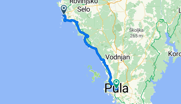 From Rovinj to Pula