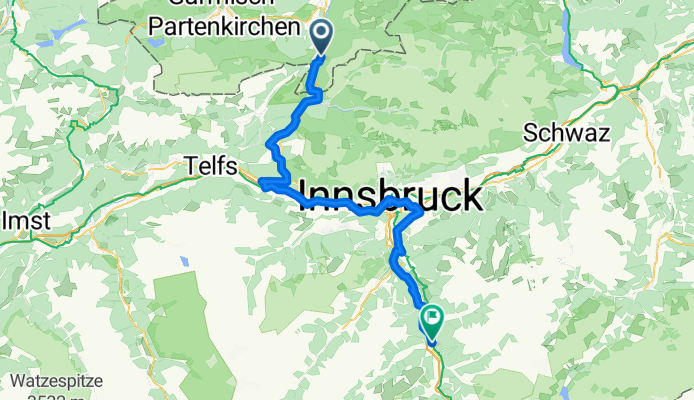 Mittenwald bis Steinach am Brenner