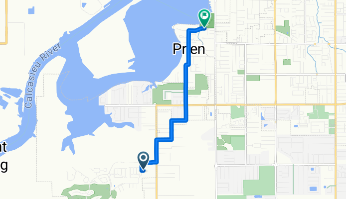 Route to Prien Lake Park