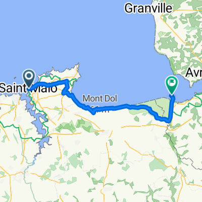 Place Chateaubriand, Saint-Malo to Grande Rue, Le Mont-Saint-Michel